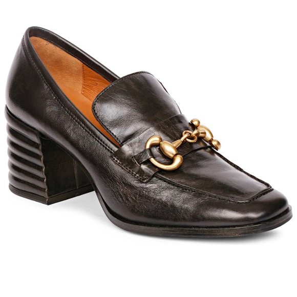 Saint G Shoes - NWOT Saint G Valentina Black Heeled Loafer Pumps Size 8